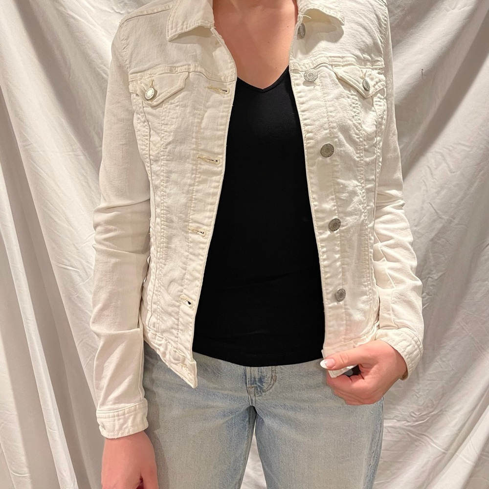 White Denim jacket by Garage size Medium